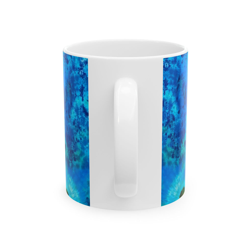 Stealie Turtle Mandala Tie-Dye Ceramic Mug | JamminOn