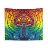 Rainbow Mushroom Tie-Dye Wall Tapestry | JamminOn