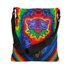 Purple Bear Chevron Tie-Dye Tote Bag | JamminOn