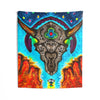 Desert Skull Cosmic Tie-Dye Wall Tapestry | JamminOn