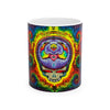 Stealie Skull Bear Heart Tie-Dye Ceramic Mug | JamminOn