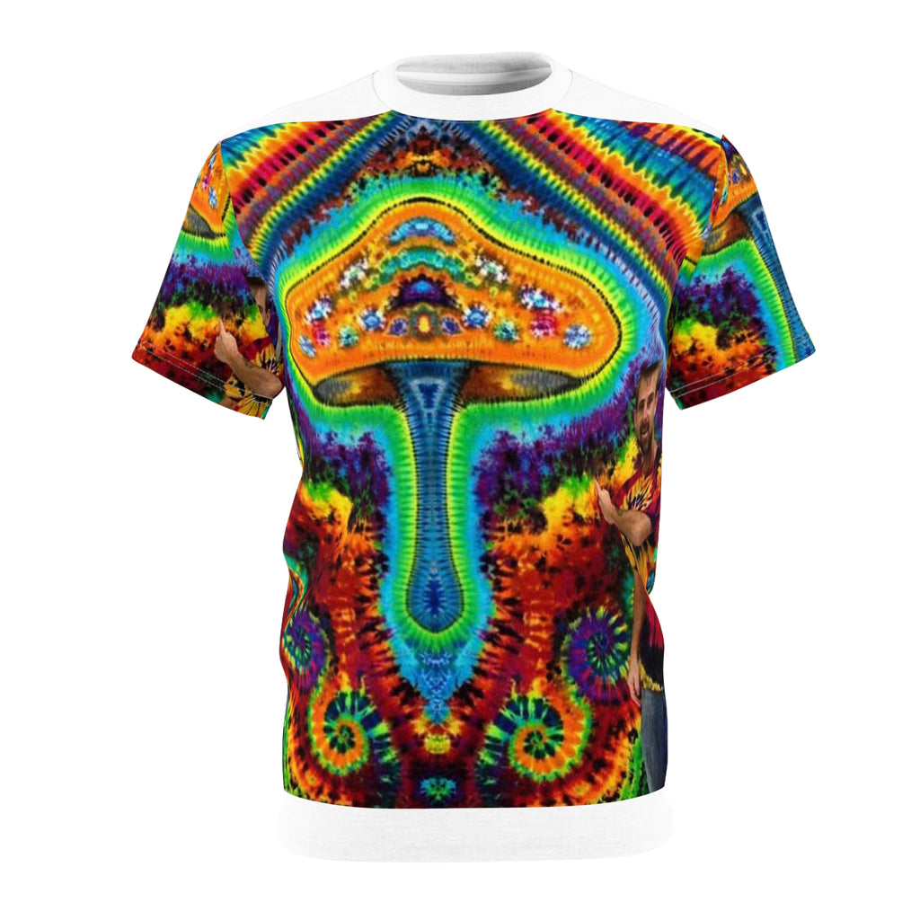Psychedelic Mushroom Spiral Tie-Dye AOP Shirt - JamminOn