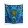 Sea Turtle Family Tie-Dye Wall Tapestry | JamminOn
