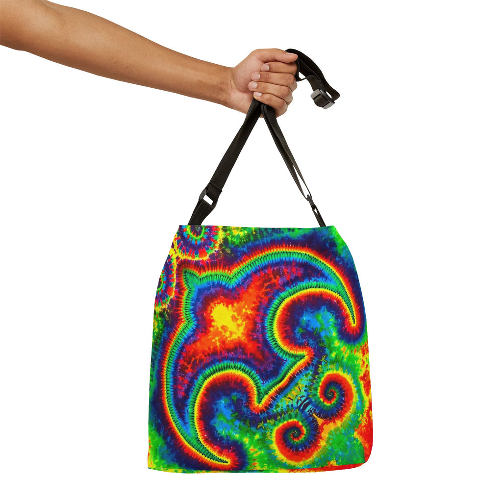 Om Symbol Rainbow Tie-Dye Tote Bag | JamminOn