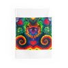 Purple Dancing Bear Hearts Tie-Dye Wall Tapestry | JamminOn