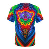 Purple Bear Chevron Tie-Dye AOP Shirt | JamminOn