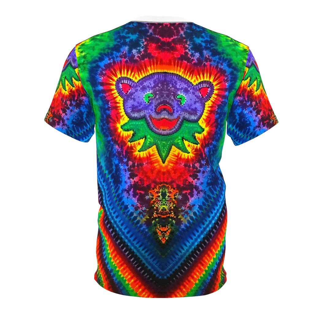 Purple Bear Chevron Tie-Dye AOP Shirt | JamminOn