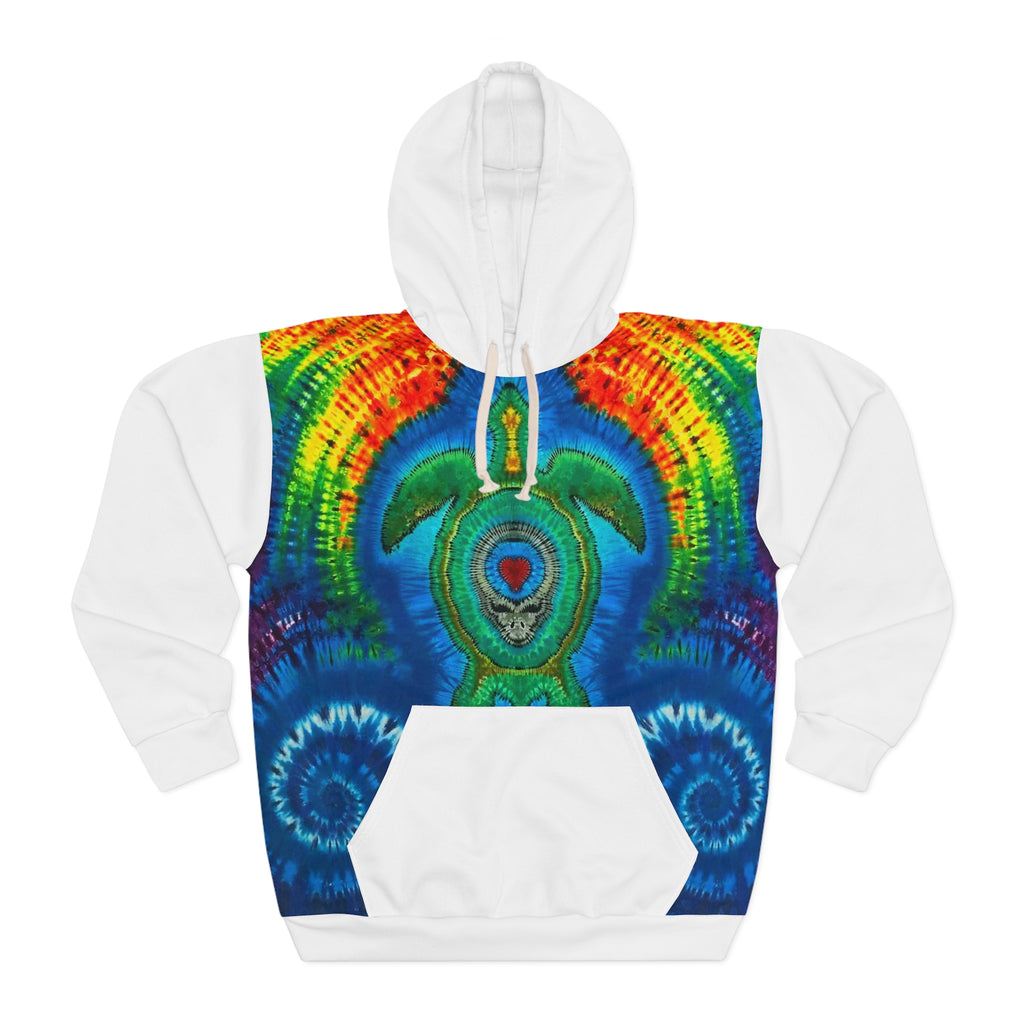 Rainbow Arch Sea Turtle Tie-Dye AOP Hoodie | JamminOn