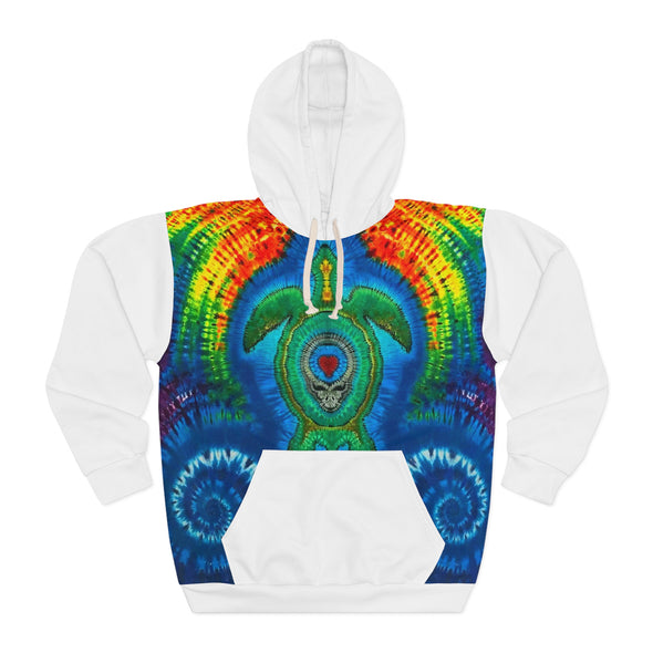 Rainbow Arch Sea Turtle Tie-Dye AOP Hoodie | JamminOn