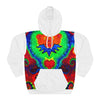 Orange Bear Rainbow Spirals Tie-Dye AOP Hoodie | JamminOn