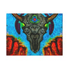 Buffalo Skull Tie-Dye Canvas Print | JamminOn