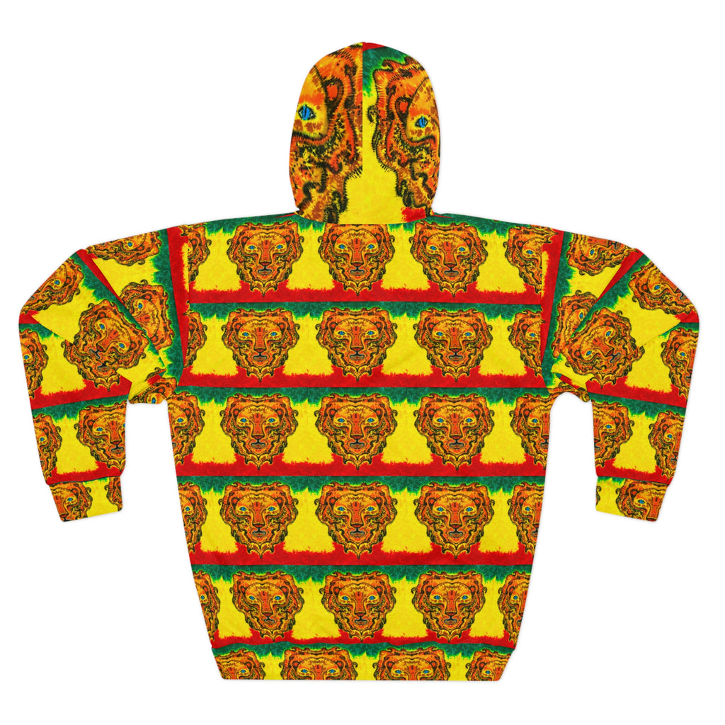Rasta Lion Tie-Dye AOP Hoodie | JamminOn
