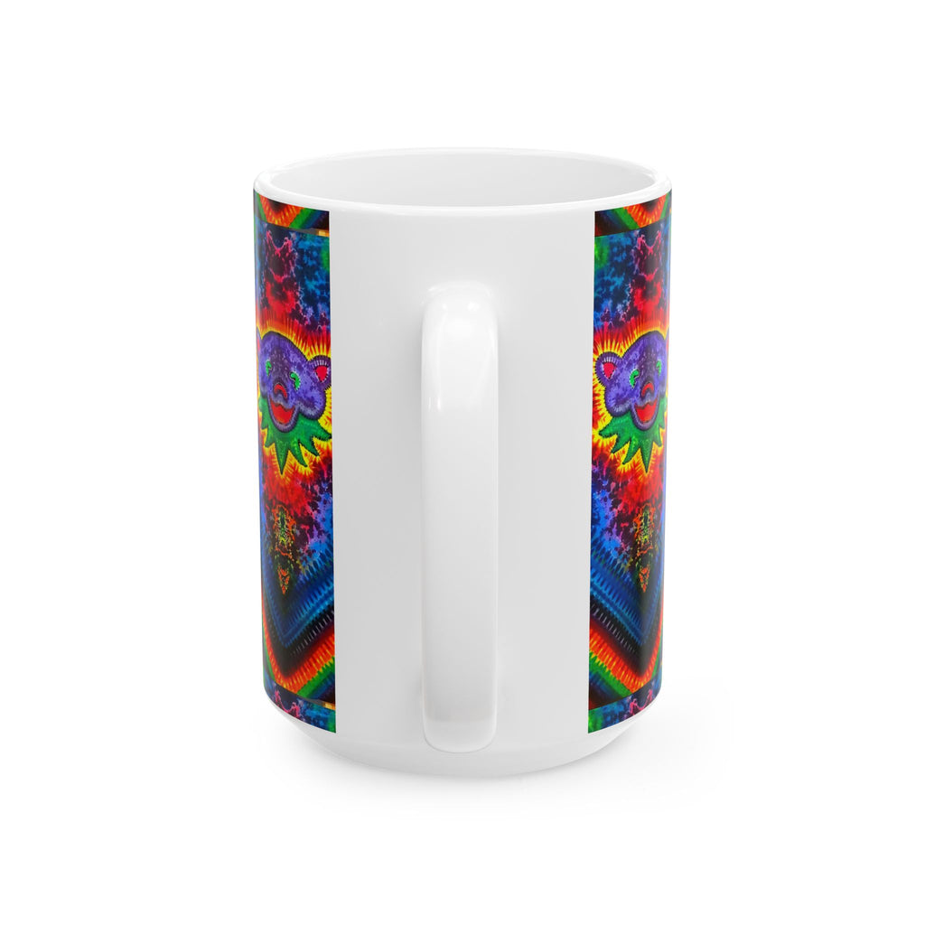 Purple Bear Chevron Tie-Dye Ceramic Mug | JamminOn