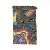 Psychedelic Tie-Dye Woven Blanket | JamminOn Festival Art