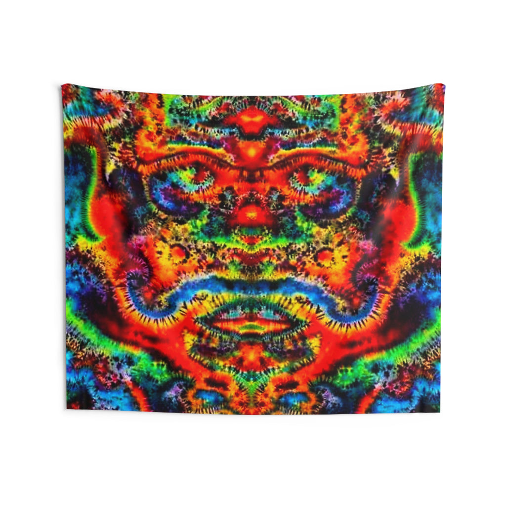 Abstract Mirror Mandala Tie-Dye Wall Tapestry | JamminOn