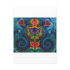 Cosmic Bear Hearts Tie-Dye Wall Art Canvas Print | JamminOn