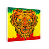 Rasta Lion Tie-Dye Canvas Print | JamminOn