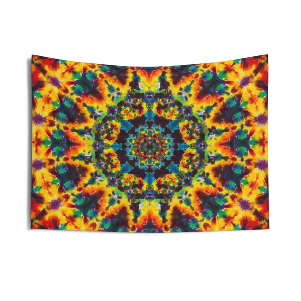 Lions Mane Fire Mandala Tie-Dye Tapestry | JamminOn