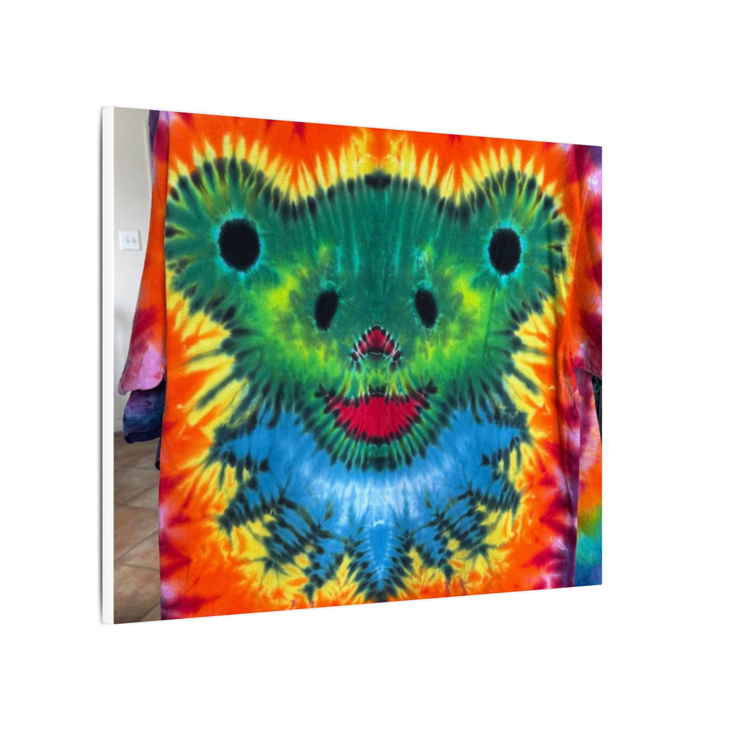 Rainbow Bear Full Spectrum Tie-Dye Wall Art Canvas Print | JamminOn