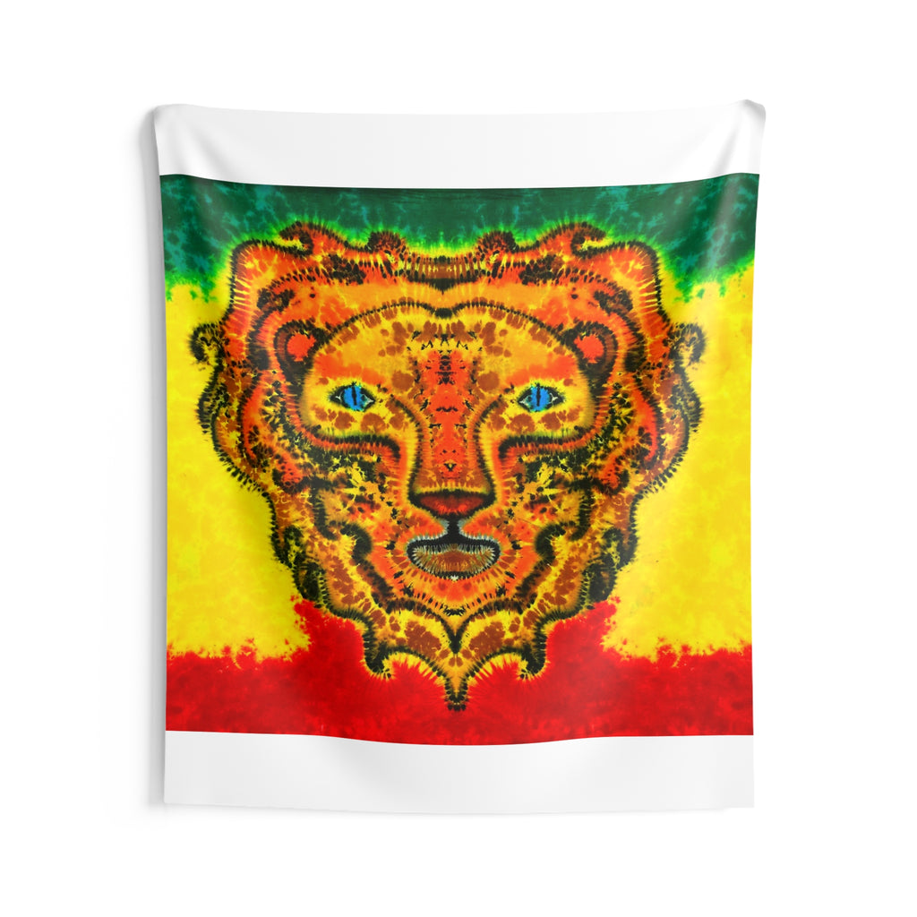 Rasta Lion Tie-Dye Wall Tapestry | JamminOn