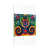 Dancing Bear Rainbow Hearts Tie-Dye Wall Art Canvas Print | JamminOn