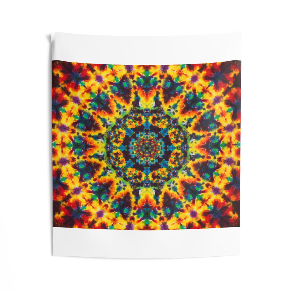 Lions Mane Fire Mandala Tie-Dye Tapestry | JamminOn
