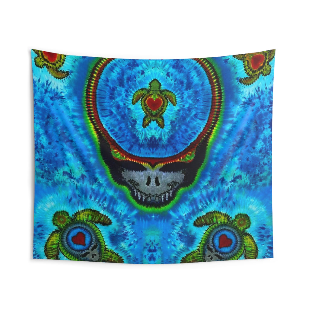 Peace Sign Fire Tie-Dye Wall Tapestry | JamminOn