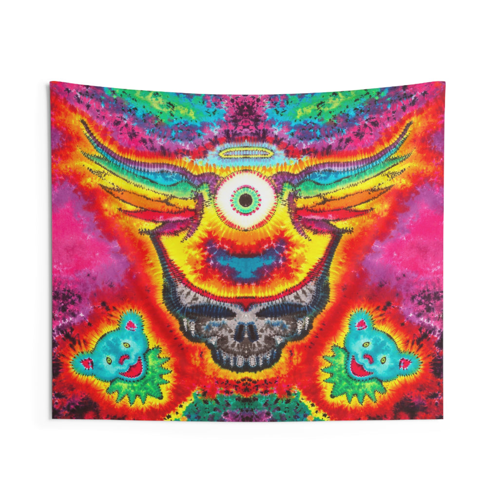 Cosmic Third Eye Stealie Tie-Dye Tapestry | JamminOn