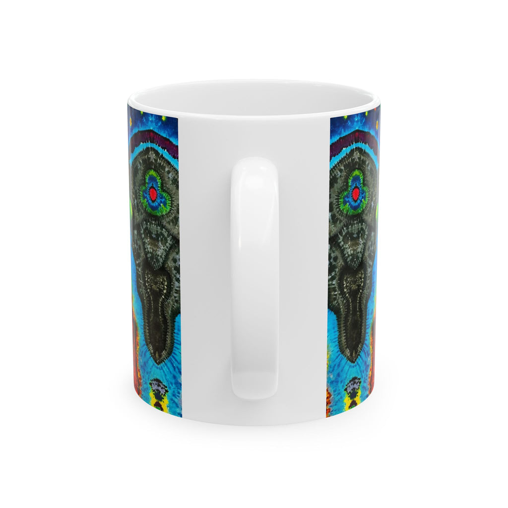 Buffalo Skull Tie-Dye Ceramic Mug | JamminOn
