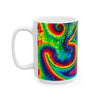 Om Symbol Rainbow Tie-Dye Ceramic Mug | JamminOn