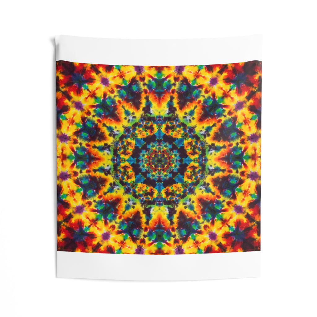 Lions Mane Fire Mandala Tie-Dye Tapestry | JamminOn