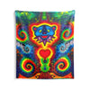 Blue Bear Heart Tie-Dye Wall Tapestry | JamminOn