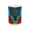 Buffalo Skull Tie-Dye Ceramic Mug | JamminOn
