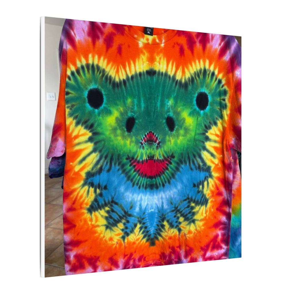Rainbow Bear Full Spectrum Tie-Dye Wall Art Canvas Print | JamminOn