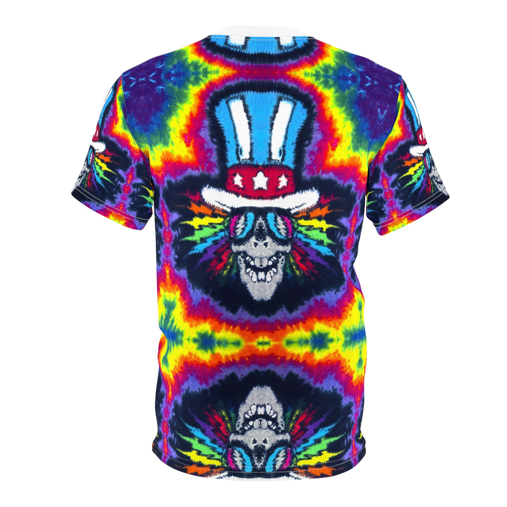 Electric Uncle Sam Psychedelic AOP Tie-Dye Shirt | JamminOn