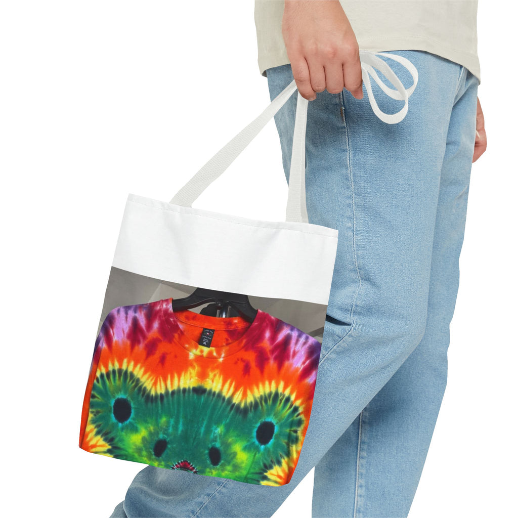 Rainbow Bear Full Spectrum Psychedelic Tie-Dye Tote Bag | JamminOn
