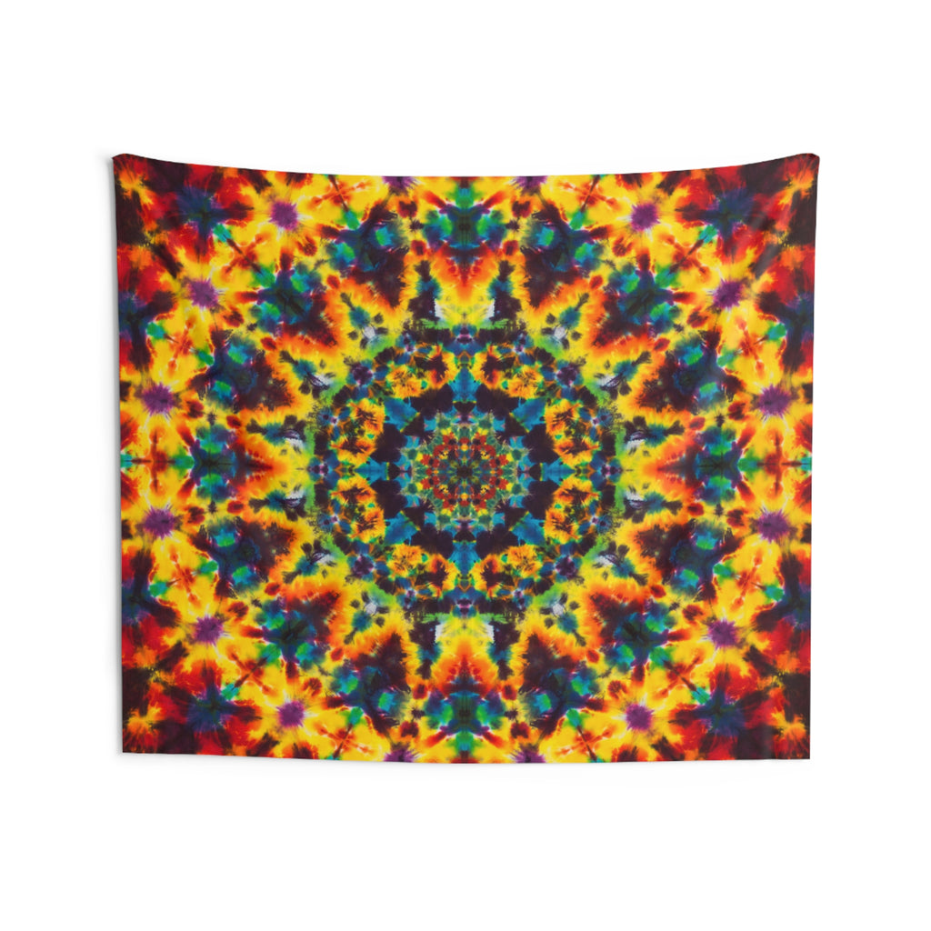 Lions Mane Fire Mandala Tie-Dye Tapestry | JamminOn