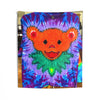 Orange Bear Radial Tie-Dye Wall Tapestry | JamminOn