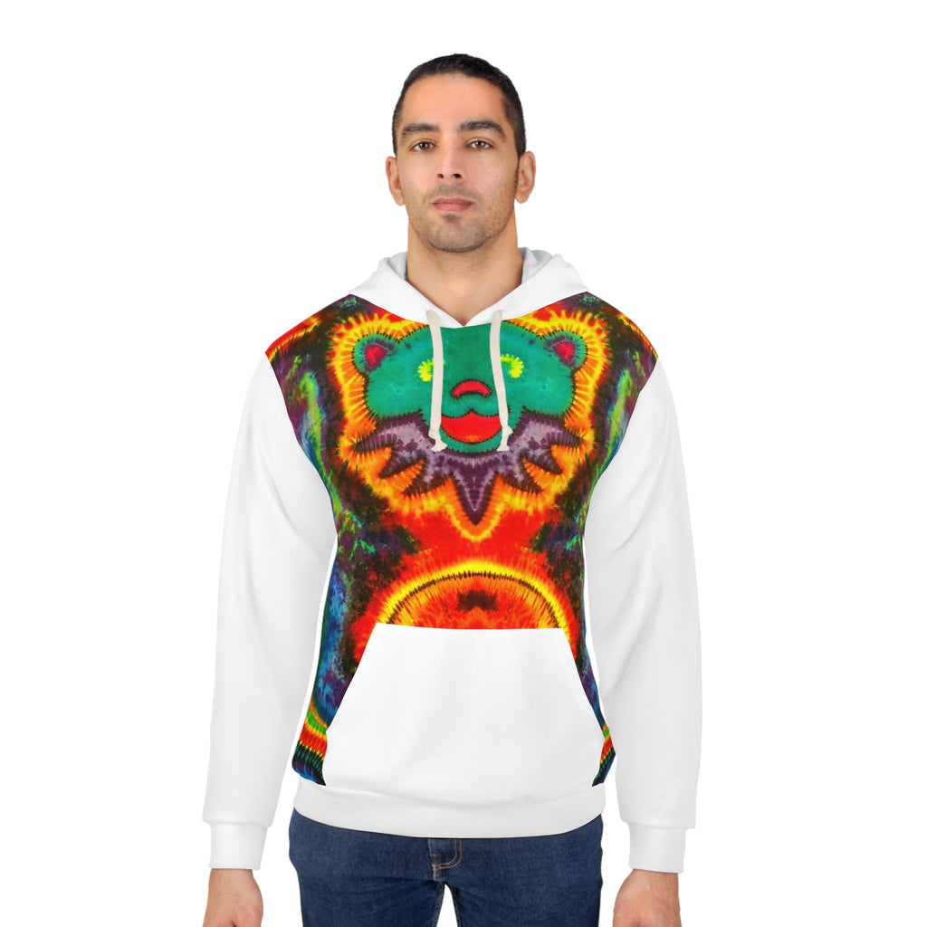 Bear & Mushroom Tie-Dye AOP Hoodie | JamminOn