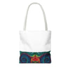 Cosmic Bear Hearts Psychedelic Tie-Dye Tote Bag | JamminOn