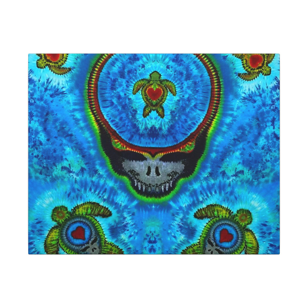 Stealie Turtle Mandala Tie-Dye Canvas Print | JamminOn
