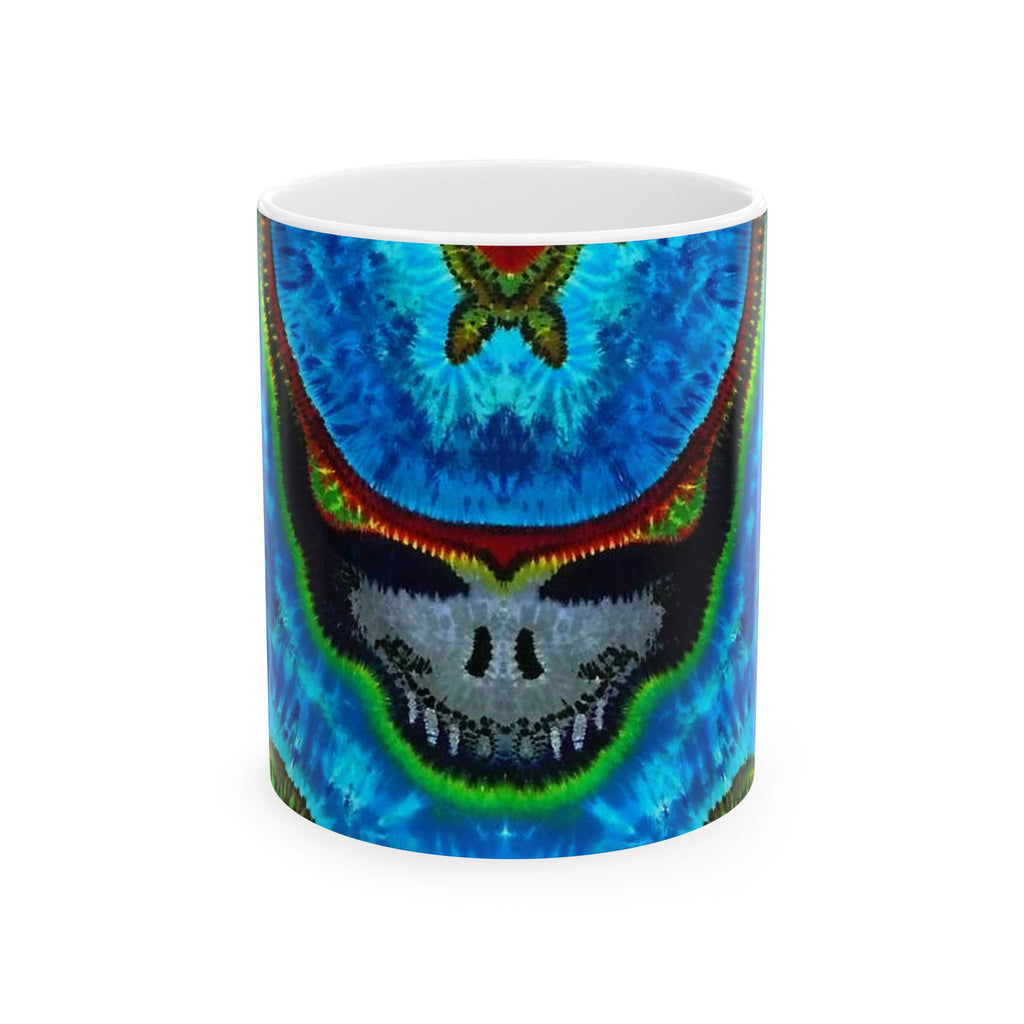 Stealie Turtle Mandala Tie-Dye Ceramic Mug | JamminOn