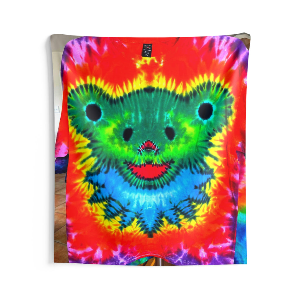 Rainbow Bear Full Spectrum Tie-Dye Wall Tapestry | JamminOn