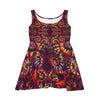 Psychedelic Tie-Dye All Over Print Skater Dress | JamminOn