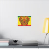Rasta Lion Tie-Dye Canvas Print | JamminOn