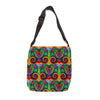 Purple Dancing Bear Hearts Tie-Dye Tote Bag | JamminOn