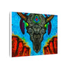Buffalo Skull Tie-Dye Canvas Print | JamminOn