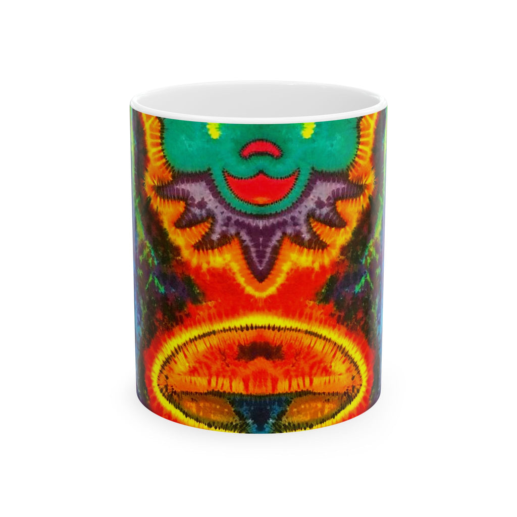 Bear and Mushroom Tie-Dye Ceramic Mug | JamminOn