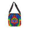 Purple Bear Chevron Tie-Dye Tote Bag | JamminOn