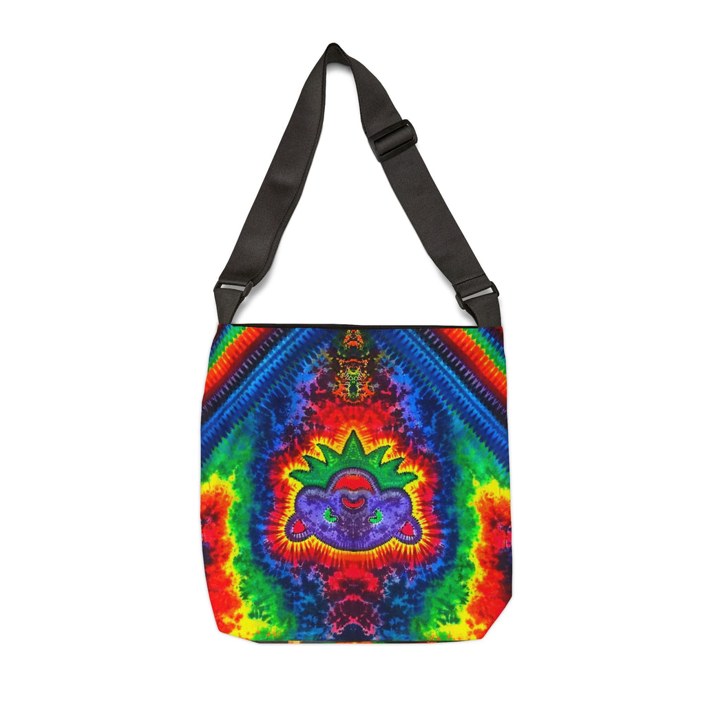 Purple Bear Chevron Tie-Dye Tote Bag | JamminOn